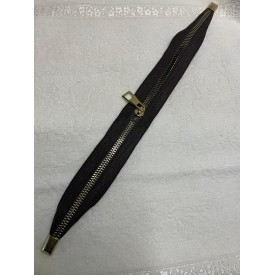 DİP KAPALI ÇANTA FERMUARI 30 CM  ACI KAHVE